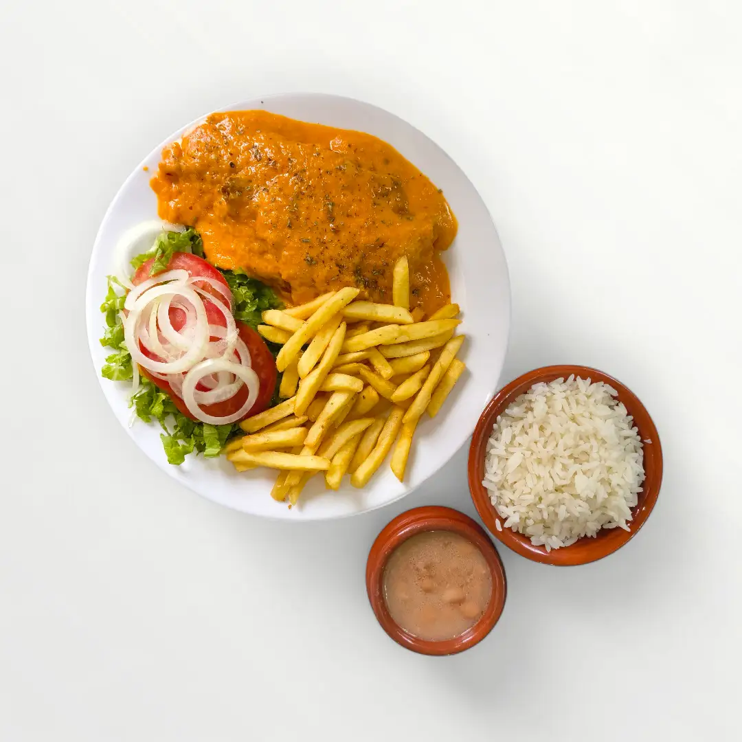 Prato de frango à parmegiana